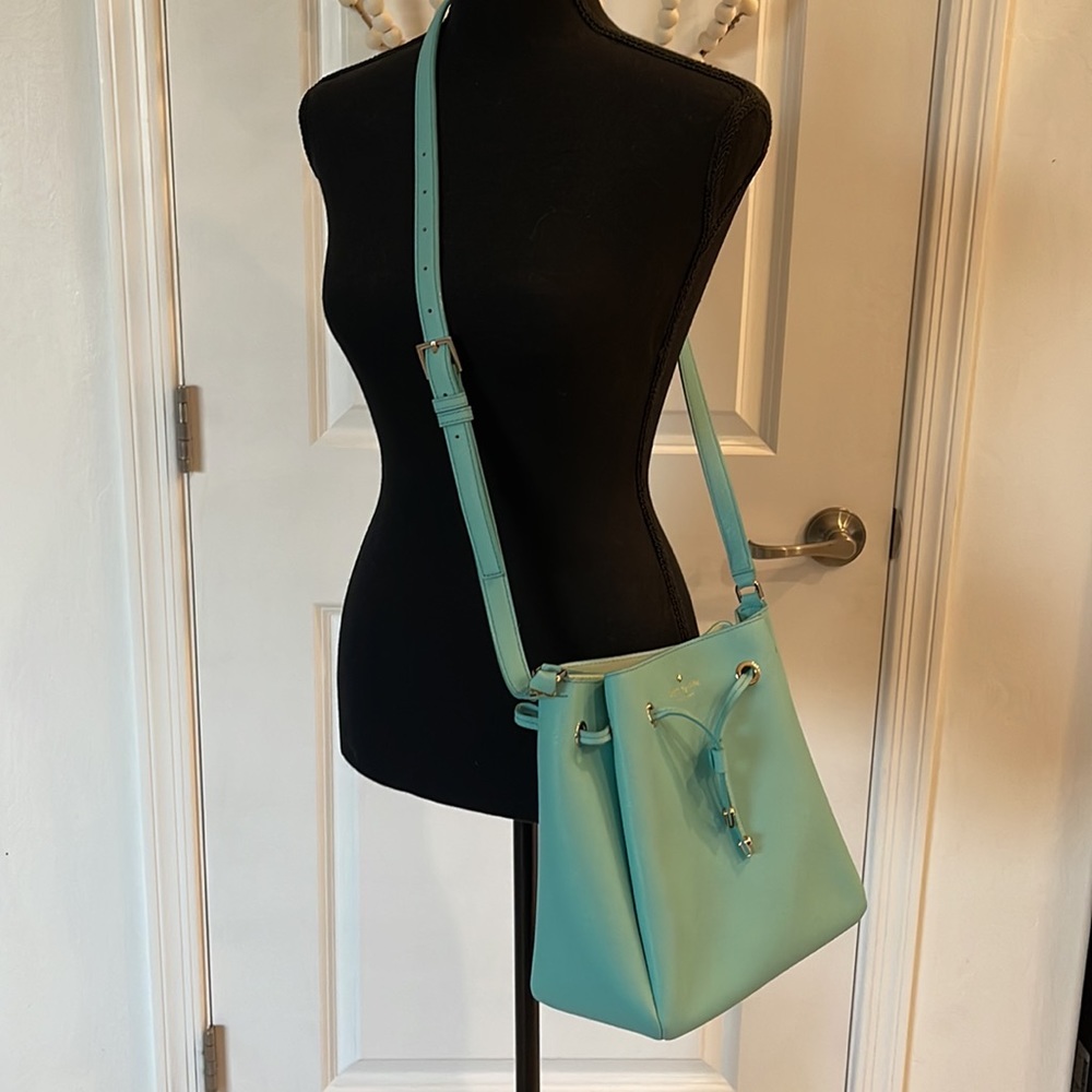 Kate Spade Bucket Bag Teal/Light Blue